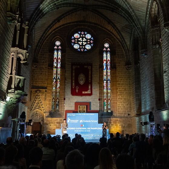 Acto X Aniversario Fundación la Caixa - Fundación Caja Navarra