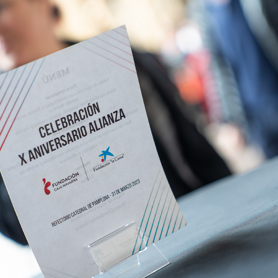 Acto X Aniversario Fundación la Caixa - Fundación Caja Navarra